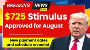 $725 Stimulus Approved for August 2025 – Full Payment Schedule & New Dates Revealed