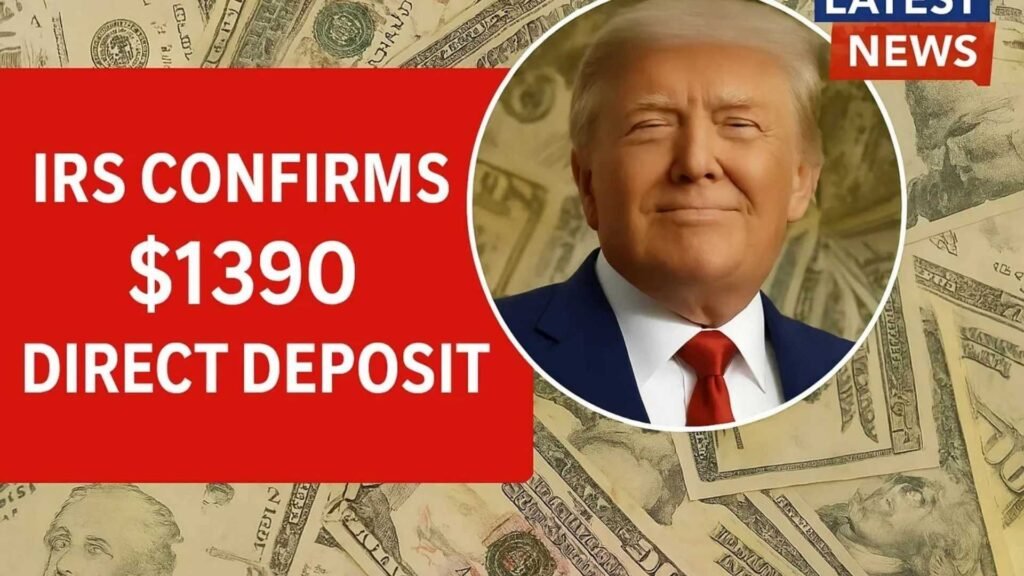 IRS Confirms $1390 Direct Deposit Relief for August 2025 – Eligibility & Claim Process